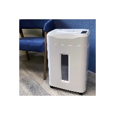 Шредер Office Kit S210N 3,9x38 белый (секр.P-4) фрагменты 16лист. 35лтр. скрепки скобы пл.карты CD