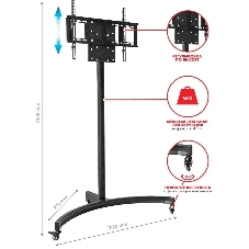 Подставка для телевизора Arm Media PT-STAND-10 черный, 32