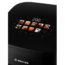 Аэрогриль Brayer BR2057 черный, 2200 Вт, 8.5 л, сенсор, 10 программ