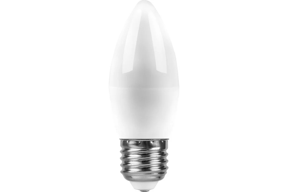 Лампа светодиодная SAFFIT SBC3713 (55167) 13 вт Е27 белый матовая свеча