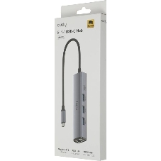 USB-концентратор CUDY UH605, USB Type-C, USB + RJ-45, USB Type-C