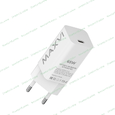 Сетевое зарядное устройство Maxvi A481GN mini 65W, USB-C, белый