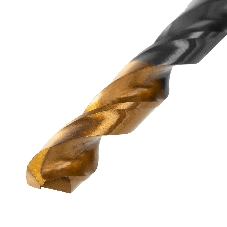 Сверло по металлу Denzel 8,5 мм, HSS-Tin, Golden Tip, 8 шт.