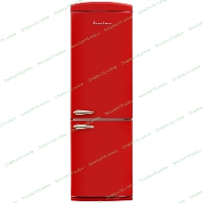 Холодильник Schaub Lorenz SLU S339R3 красный двухкамерный 230/94л морозилка снизу, No Frost