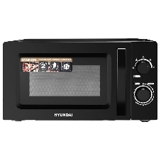 Микроволновая печь Hyundai HYM-M2008 черный, 20 л, 700 Вт, переключатели - поворотный механизм