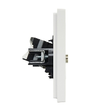 Розетка двойная TV+RJ45 кат.5E IEK FORTE&PIANO FP236 белый