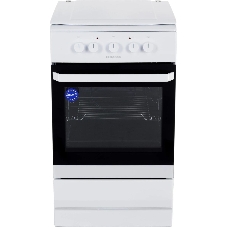 Плита электрическая Hansa FCEW53000 белый, конфорок 4 шт, духовка 68 л, 50 см x 85 см x 60 см