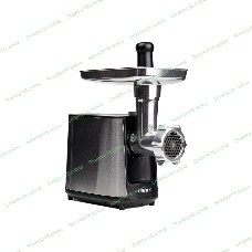 Мясорубка электрическая Centek CT-1617 серый, 2000 Вт, 2.0 кг/мин, реверс, защита от перегрузки, металлический лоток, насадки - 4