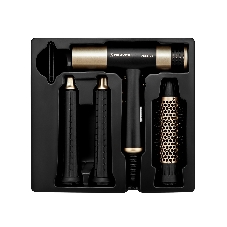 Фен-мультистайлер BRAYER BR3308 черный/золотистый, 2000 Вт, 25/32 мм