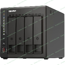 Сетевое хранилище SMB QNAP TS-453E-8G NAS, 4-tray w/o HDD. 2xHDMI-port. 4-core Celeron J6412 2-2.6 GHz, 8Gb DDR, 2x2.5Gb LAN, 2 x M.2 2280 PCIe Gen 3 x2, 2x USB 3.2 Gen 2 (10Gbps) Port, 2x USB 2.0 port