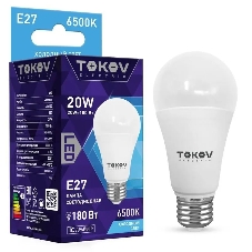 Лампа светодиодная TOKOV ELECTRIC 20Вт А60 6500К Е27 176-264В Лампа светодиодная TOKOV ELECTRIC 20Вт А60 6500К Е27 176-264В