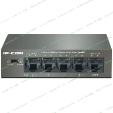Коммутатор неуправляемый PoE IP-COM F1105P-4-63W 5*10/100Etherne, 802.3af/at, до 63Вт
