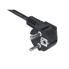 Кабель питания компьютера Cabeus PC-186-VDE-5M IEC 320 C13, вилка Schuko, 5 м, 10А, черный