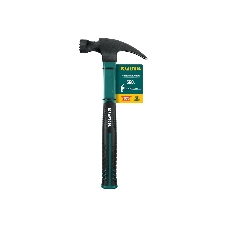 Молоток-гвоздодёр столярный KRAFTOOL Fiberglass 560 г c фиберглассовой рукояткой