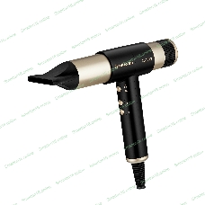 Фен-мультистайлер BRAYER BR3308 черный/золотистый, 2000 Вт, 25/32 мм