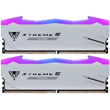 Оперативная память Patriot Viper Xtreme 5, DDR5, 32Gb (2x16Gb), 8000MHz, CL38, DIMM, с радиаторами, RGB, серебристый