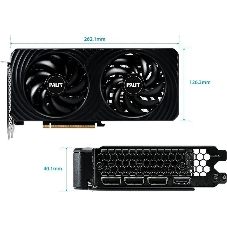 Видеокарта Palit RTX 5060 DUAL NV RTX 5060 8Gb 128bit GDDR7 2280/28000/HDMIx1/DPx3/HDCP Ret NE75060019P1-Gb2063D PCI-E 5.0