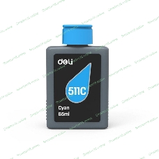 Чернила водорастворимые Deli 511C-EA1 голубой 65 мл