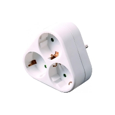 Сетевой разветвитель General GTS-R-3-16-G, 16А, 3 места, круглый, с заземлением