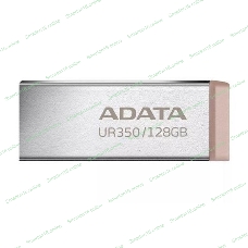 Флешка USB ADATA UR350 (UR350-32G-RSR/BG), 32G, USB 3.2, R/W 100/15, серебристый/коричневый
