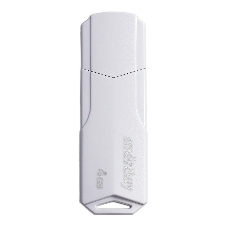 Флешка USB Smartbuy CLUE white (SB4 GbCLU-W), 4Gb, USB 2.0, R/W 15/8, белый