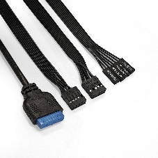 Компьютерный корпус Miditower ExeGate EVO-8243-EVO800 (ATX, БП EVO800RGb с вент. 12 см, 2хUSB+1хUSB 3.0, черный, 3 вент. с RGb подсветкой, боковая панель - закаленное стекло)