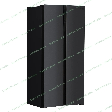 Холодильник Hyundai CS4505F черная сталь двухкамерный Side by Side 271/165л морозилка сбоку