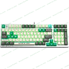 Клавиатура проводная A4Tech Bloody S98 Pixels Green USB белый/бежевый