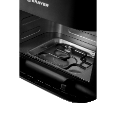 Аэрогриль Brayer BR2057 черный, 2200 Вт, 8.5 л, сенсор, 10 программ