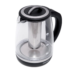 Электрочайник Centek CT-0017 черный, 2 л, 2200 Вт, скрытый нагревательный элемент, поддержание температуры