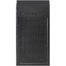 Компьютерный корпус Miditower ExeGate EVO-8243-EVO800 (ATX, БП EVO800RGb с вент. 12 см, 2хUSB+1хUSB 3.0, черный, 3 вент. с RGb подсветкой, боковая панель - закаленное стекло)