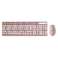 Комплект клавиатура+мышь Smartbuy 108AG беспроводной, USB, 1600 DPI, розовый