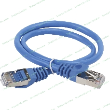 Патч-корд ITK PC03-C5EFL-1M F/FTP RJ-45 вил.-вилка RJ-45 cat.5e 1м синий LSZH
