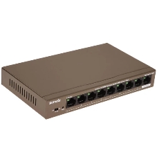 Коммутатор Tenda TEF1109P-8-102W, 8×100 Мбит/с PoE + 1×100 Мбит/с Uplink, неуправляемый