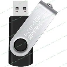 Флешка USB KingPrice KPFD2 (KPFD2A032ABK), 32Gb, USB 2.0, R/W 20/10, черный/сере