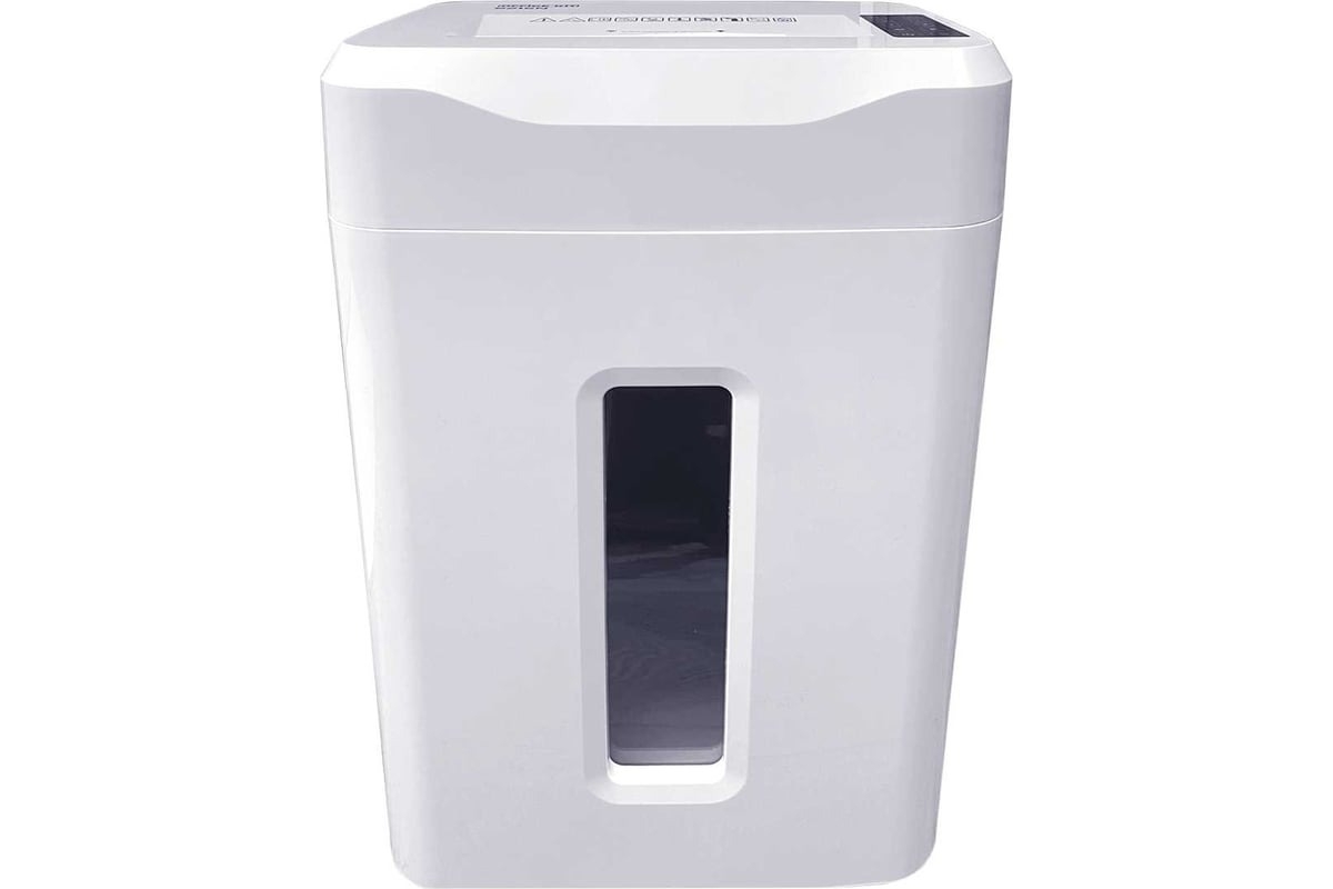 Шредер Office Kit S210N 3,9x38 белый (секр.P-4) фрагменты 16лист. 35лтр. скрепки скобы пл.карты CD