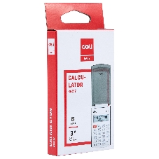 Калькулятор карманный Deli E39217/OR оранжевый 8-разр.