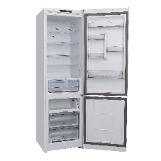 Холодильник Hotpoint HT 5200 C S серебристый двухкамерный 240/83л морозилка снизу, No Frost