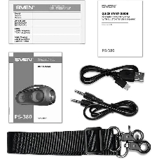 Мобильные колонки SVEN PS-380 2.0 черный