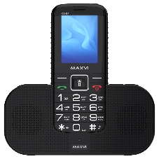 Мобильный телефон Maxvi RT-04 + док-станция, черный