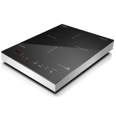 Плита настольная электрическая Caso S-Line 2100 черный/серебристый, 2.1 кВт, индукция, конфорки - 1, стеклокерамика, сенсор