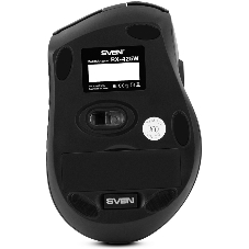Мышь беспроводная SVEN RX-425W серый, 1600 dpi, радиоканал, USB, кнопки - 6