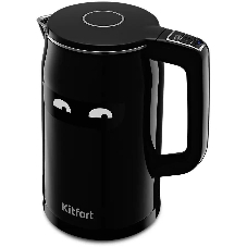 Чайник электрический Kitfort КТ-6154 1.7л. 2200Вт черный (корпус: нержавеющая сталь/пластик)