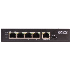 Коммутатор OSNOVO SW-8050/D, 4×1 Гбит/с PoE + 1×1 Гбит/с, неуправляемый