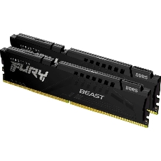 Оперативная память Kingston Fury Beast, DDR5, 16Gb (2x8Gb), 6000MHz, CL30, DIMM, с радиаторами, черный