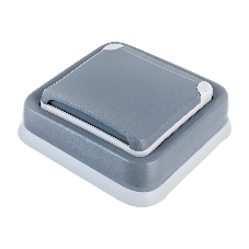 Розетка 1-м СП Plexo с защ. крышкой с заземл. с супр. IP55 сер. Leg 069833
