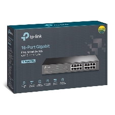 Коммутатор TP-Link TL-SG1016PE, 8×1 Гбит/с PoE+ + 8×1 Гбит/с Uplink, настраиваемый