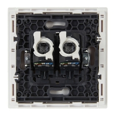 Розетка компьютерная 2-ая RJ45 кат.5E IEK FORTE&PIANO FP233 белый