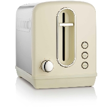 Тостер Gorenje T1100CLI бежевый/серебристый, 950 Вт, 2 слота