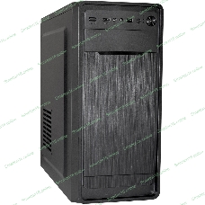 Компьютерный корпус Miditower ExeGate XP-332 Black, ATX, (XP450, Black,120мм), 2*USB, Audio